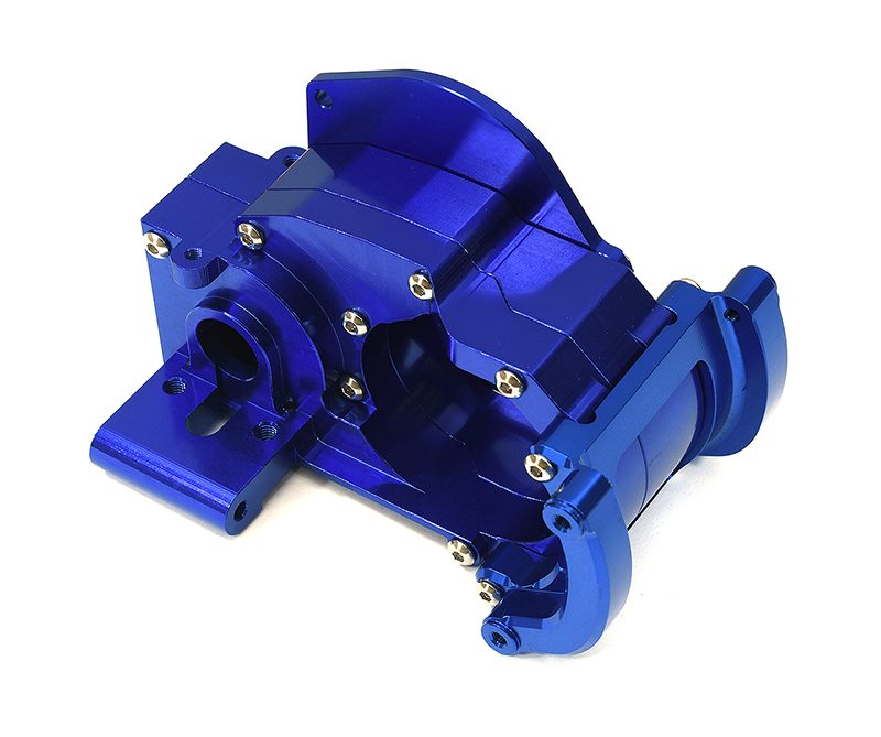 C33231BLUE Blue Billet Machined Gearbox Housing Upgrade for Traxxas 272R & Drag Slash 9493 - Image 1