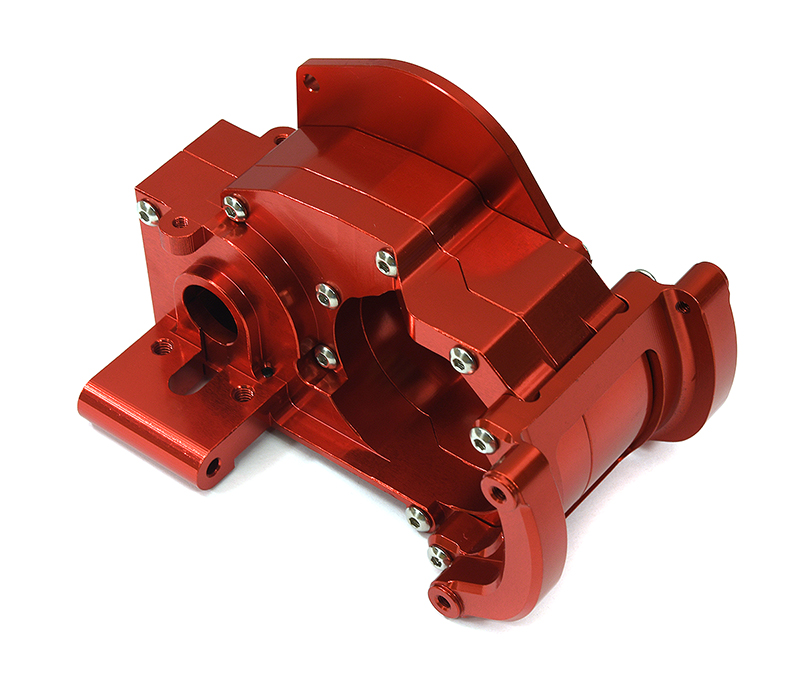 C33231RED Red Billet Machined Gearbox Housing Upgrade for Traxxas 272R & Drag Slash 9493 - Image 1