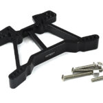 Black Billet Machined Alloy Rear Shock Tower for Traxxas 1/10 Rustler 4X4