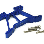 Blue Billet Machined Alloy Rear Shock Tower for Traxxas 1/10 Rustler 4X4
