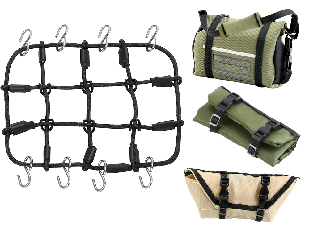 C33235 Realistic 1/18 Scale Off-Road Crawler Accessories Set for Model Cars - Image 1