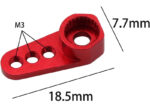 Red Alloy Machined 25T Servo Horn for Traxxas 1/18 TRX-4M Scale Crawler 9734 - Image 2