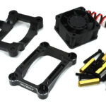 Machined Motor Mount w/ 40x40mm 17k rpm Fan for Traxxas 1/8 Sledge 4WD 9589