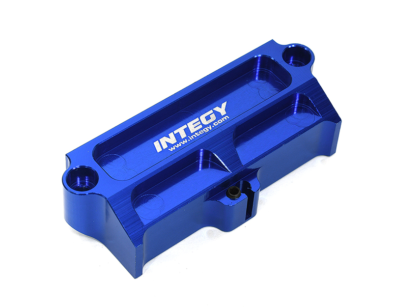 C33270BLUE Blue Billet Machined Wiring Cover & Antenna Mount for Traxxas X-Maxx & XRT 7724 - Image 1