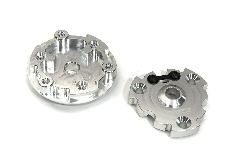 C33272SILVER Billet Machined Cush Drive Housing for Traxxas X-Maxx 8S, XRT & E-Revo 2.0 7793X - Image 1