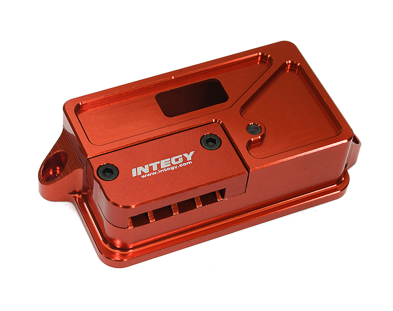 C33274RED Billet Machined Receiver Box Cover for Traxxas 1/10 Hoss 4X4 & Stampede 4X4 6724 - Image 1