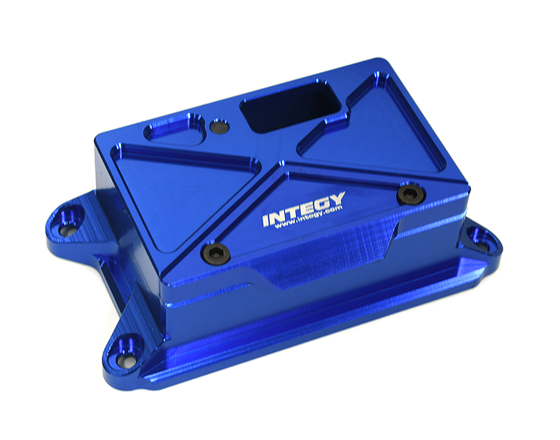 C33275BLUE Blue Billet Machined Receiver Box Cover for Traxxas 1/8 Sledge 4WD 9624 - Image 1