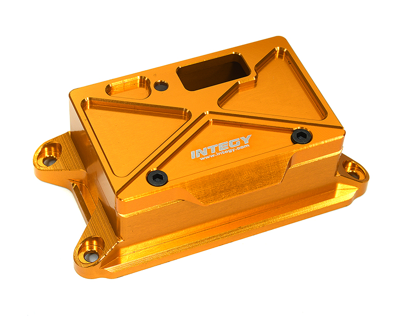 C33275ORANGE Orange Billet Machined Receiver Box Cover for Traxxas 1/8 Sledge 4WD 9624 - Image 1