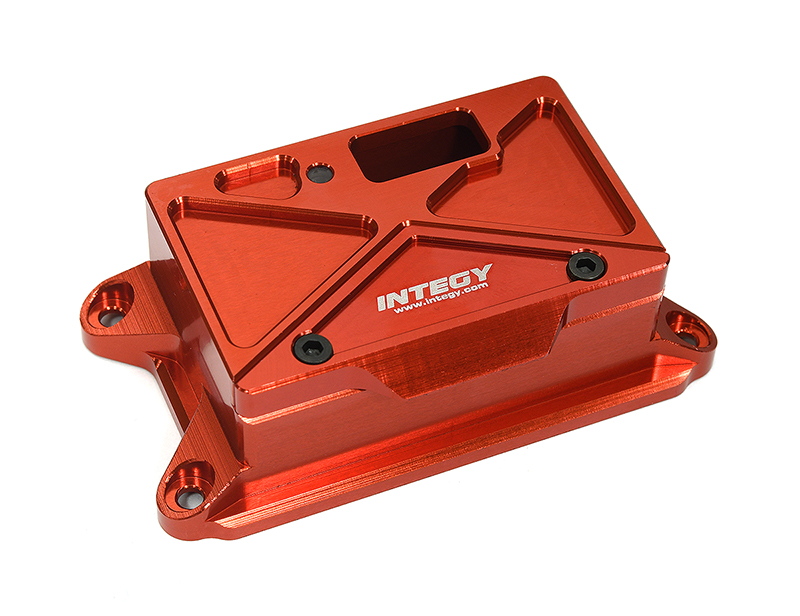 C33275RED Red Billet Machined Receiver Box Cover for Traxxas 1/8 Sledge 4WD 9624 - Image 1
