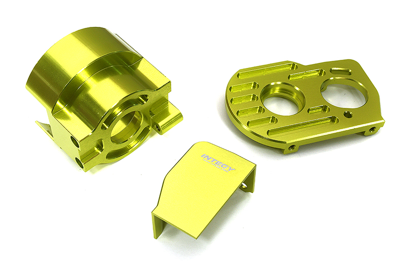 C33279GREEN Billet Machined Center Diff & Motor Mount Set for Losi 1/10 Lasernut U4 4WD RTR - Image 1