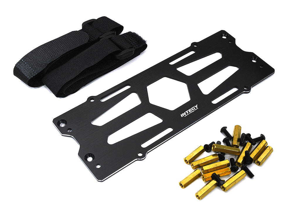 C33281BLACK Billet Machined Battery Plate for Losi 1/10 Lasernut U4 4WD Brushless RTR - Image 1