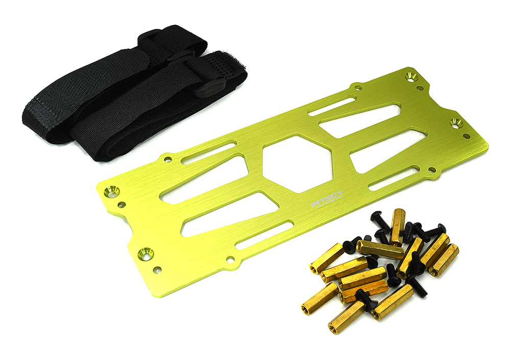 C33281GREEN Billet Machined Battery Plate for Losi 1/10 Lasernut U4 4WD Brushless RTR - Image 1