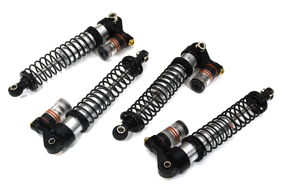 C33283SILVER Billet Machined Piggyback Shocks for Element RC 1/10 Scale Enduro Sendero - Image 1