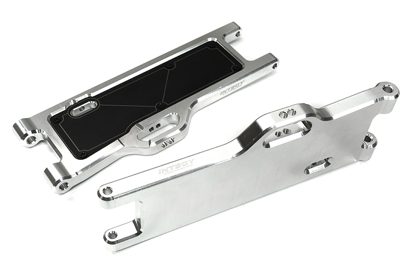 C33293SILVER Machined Front Suspension Arms for Arrma 1/10 Kraton 4X4 4S V2 BLX ARA330711 - Image 1