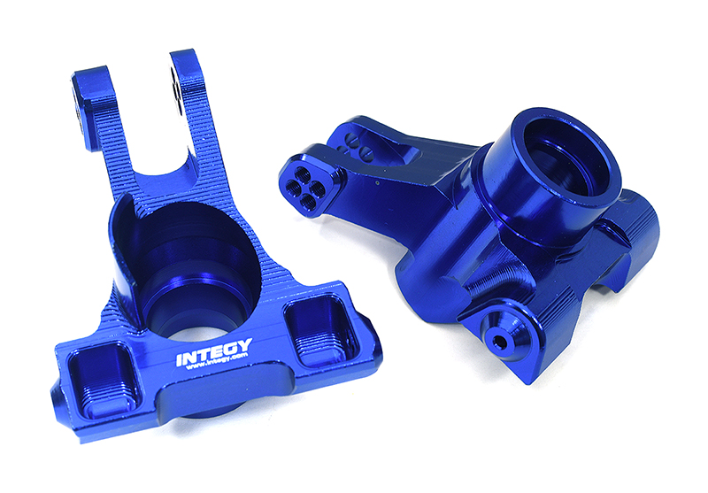 C33297BLUE Billet Machined Rear Hub Carriers for Arrma 1/10 Kraton 4X4 4S V2 BLX ARAC5043 - Image 1