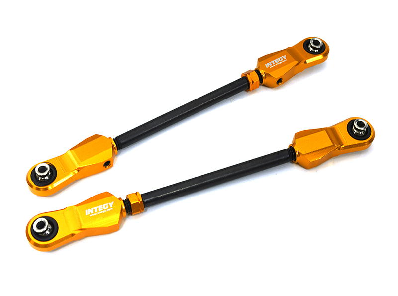 C33300ORANGE Billet Fr Upper Turnbuckle Links for Arrma 1/10 Kraton 4X4 4S V2 BLX ARA330716 - Image 1