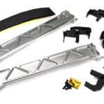 Silver Billet Machined Battery Hold-Downs & Mounts Kit for Traxxas XRT 7819