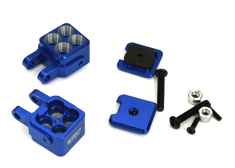 C33309BLUE Billet Machined Spot LED Light Pod Housings for Losi 1/10 Lasernut U4 4WD RTR - Image 1