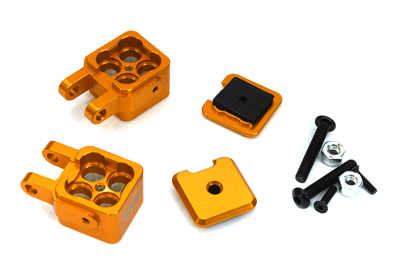 C33309ORANGE Billet Machined Spot LED Light Pod Housings for Losi 1/10 Lasernut U4 4WD RTR - Image 1