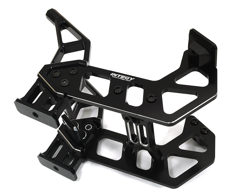 C33311BLACK Wing Mount Set & Diffuser Supports for Arrma 1/7 Limitless ARA320519 ARA320526 - Image 1