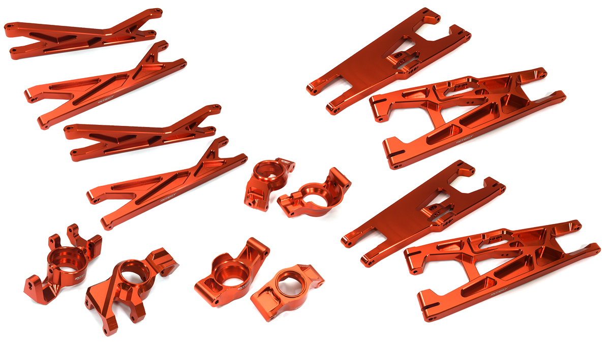 C33315RED Billet Machined Suspension Conversion Kit for Traxxas XRT - Image 1