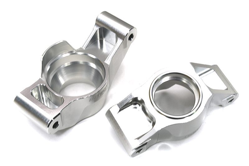 C33317SILVER Billet Machined Rear Hub Carriers for Traxxas XRT Req. 20x32x7mm Bearings 7852 - Image 1