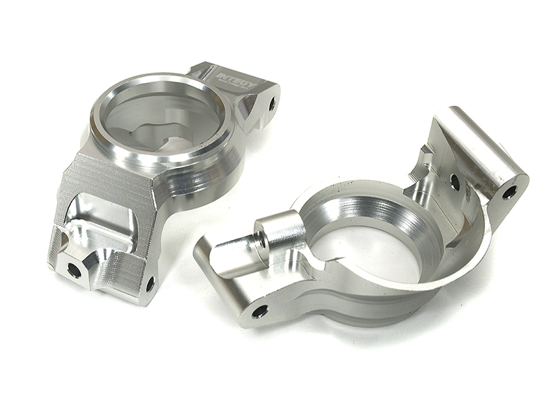 C33318SILVER Billet Machined Caster Blocks for Traxxas XRT 7832 - Image 1