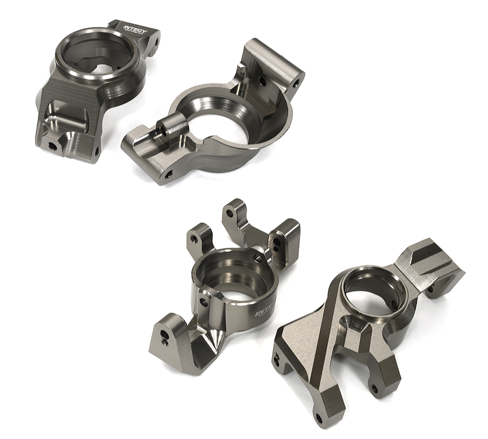 C33321GREY Steering & Caster Blocks for Traxxas X-Maxx 4X4 Req 20x32x4mm Bearings 7732 7737 - Image 1