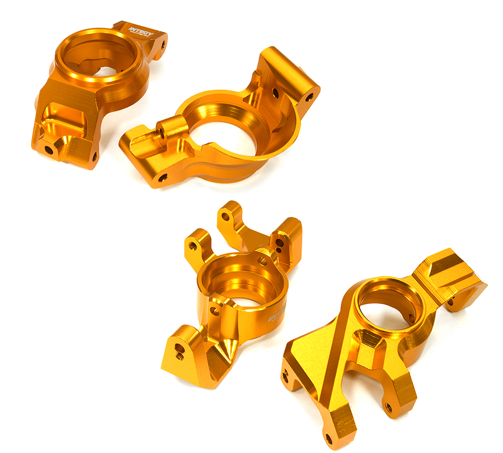 C33321ORANGE Steering & Caster Blocks for Traxxas X-Maxx 4X4 Req 20x32x4mm Bearings 7732 7737 - Image 1