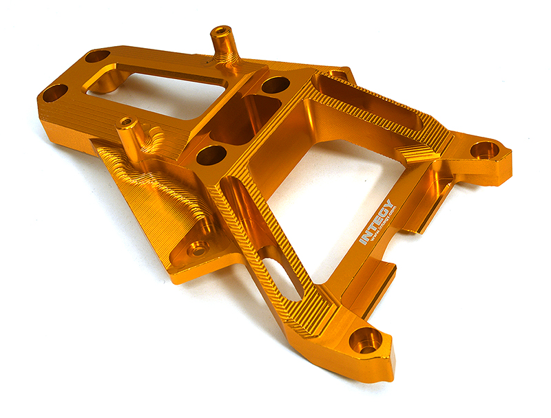 C33330ORANGE Billet Machined Front Upper Chassis Brace Bellcrank Cover for Traxxas XRT 7820 - Image 1