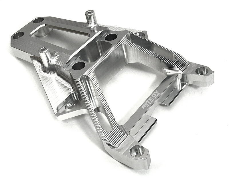 C33330SILVER Billet Machined Front Upper Chassis Brace Bellcrank Cover for Traxxas XRT 7820 - Image 1