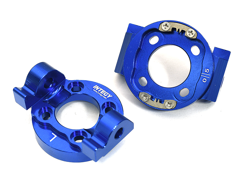 C33334BLUE Billet Machined Caster Blocks for Losi 1/8 LMT 1.0 4WD Monster Truck - Image 1