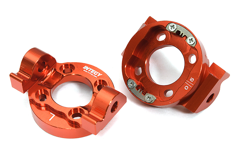 C33334RED Billet Machined Caster Blocks for Losi 1/8 LMT 1.0 4WD Monster Truck - Image 1
