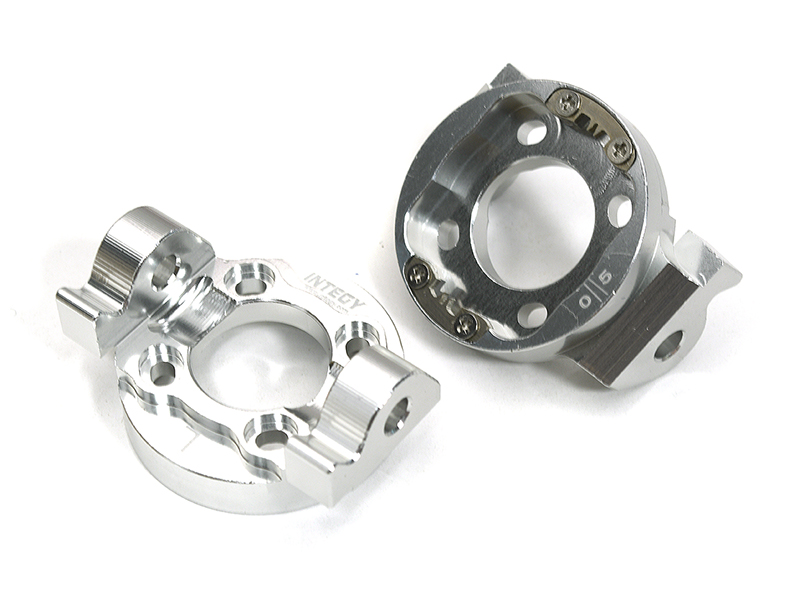 C33334SILVER Billet Machined Caster Blocks for Losi 1/8 LMT 1.0 4WD Monster Truck - Image 1