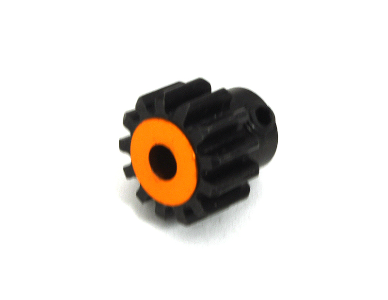 C33336ORANGE 3.17mm Bore 0.8 Steel 32 Pitch Pinion 13T for 1/10 Stampede 4X4, Slash 4X4 - Image 1