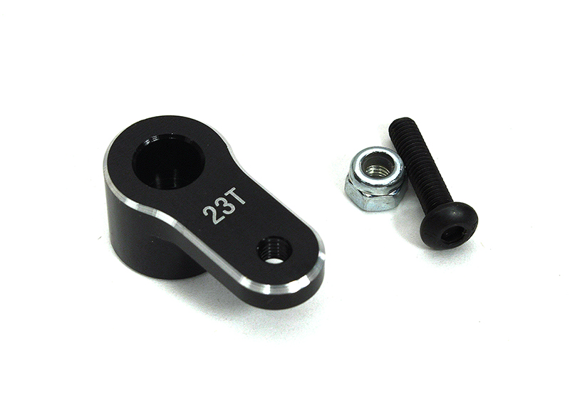 C33337BLACK Billet Machined 23T Servo Arm for Losi 1/10 Lasernut U4 4WD Brushless RTR - Image 1