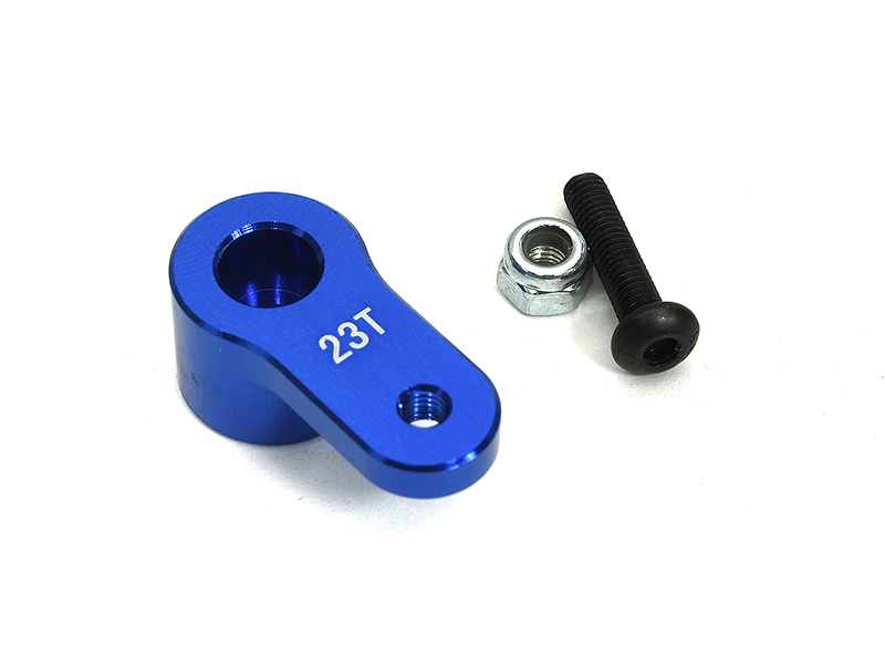 C33337BLUE Billet Machined 23T Servo Arm for Losi 1/10 Lasernut U4 4WD Brushless RTR - Image 1