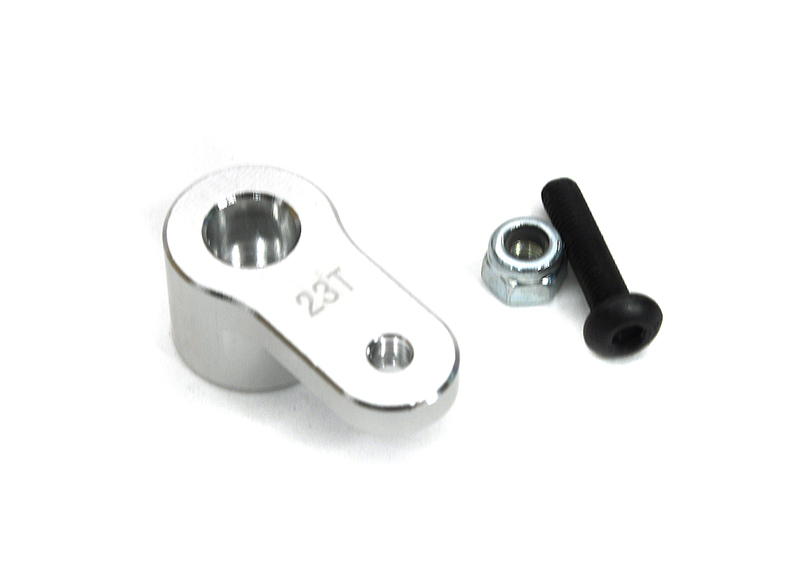 C33337SILVER Billet Machined 23T Servo Arm for Losi 1/10 Lasernut U4 4WD Brushless RTR - Image 1