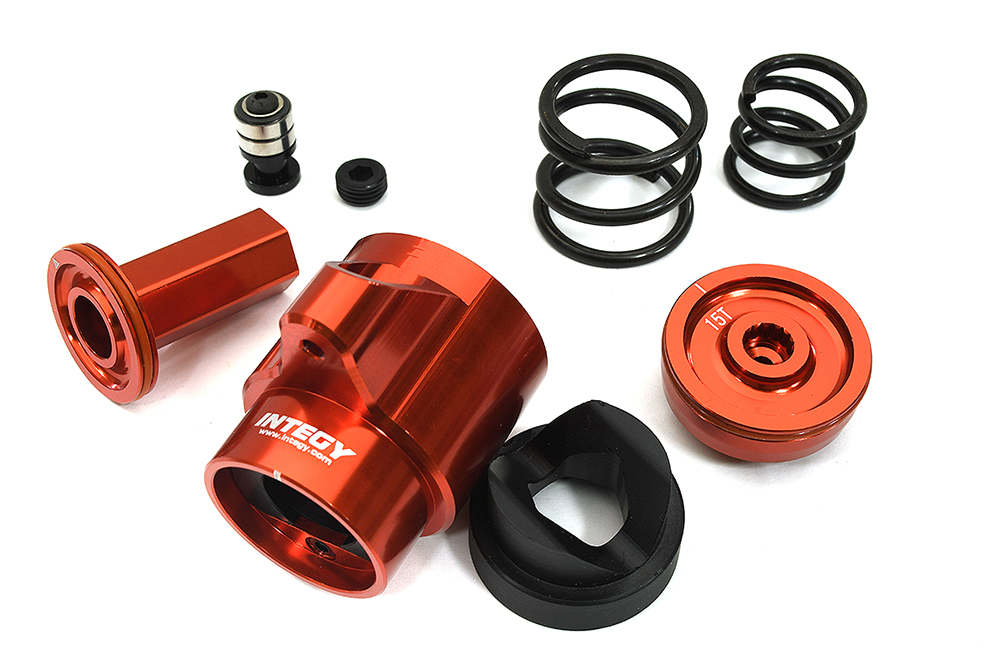 C33340RED Machined Red Servo Saver Set for Arrma 1/5 Kraton 4X4 8S BLX ARA340165 - Image 1