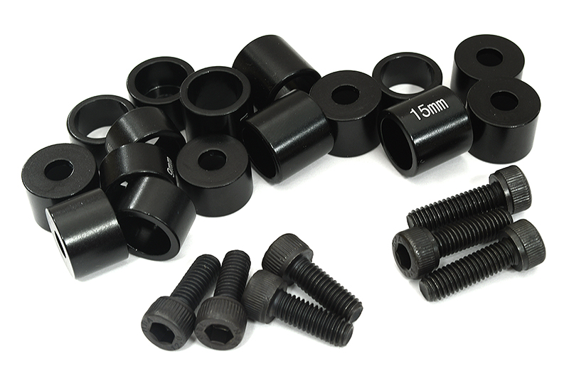 C33351BLACK Type M Adapter for Most Losi & Arrma 1/5 Using C25286 & C32930 Setup Station - Image 1