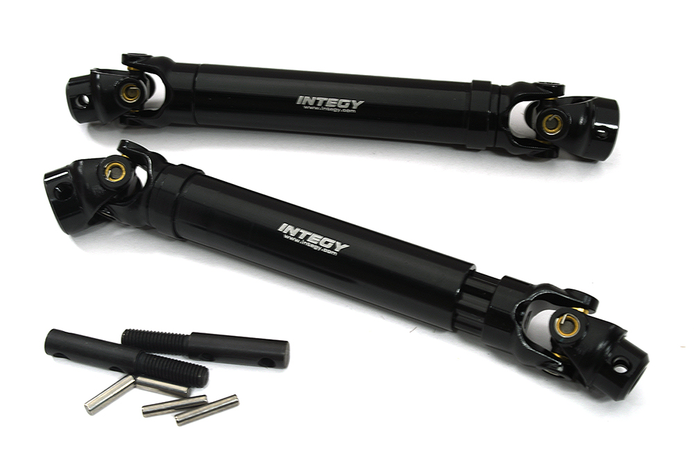 C33361BLACK Machined Alloy Universal Drive Shafts for Traxxas 1/10 Maxx V2 w/ WideMaxx 8993 - Image 1