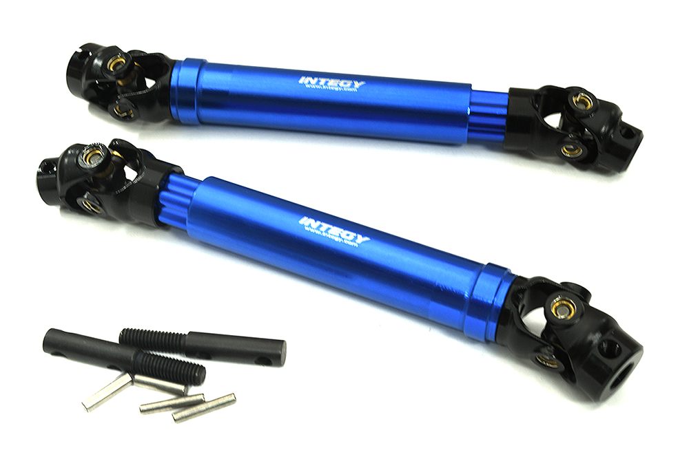 C33361BLUE Machined Alloy Universal Drive Shafts for Traxxas 1/10 Maxx V2 w/ WideMaxx 8993 - Image 1