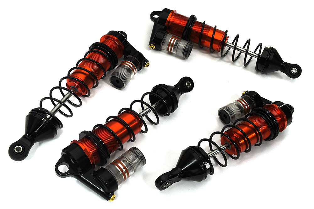 C33363RED Machined Piggyback Shock Set for Arrma 1/8 Kraton 6S BLX ARA330621 ARA330622 - Image 1