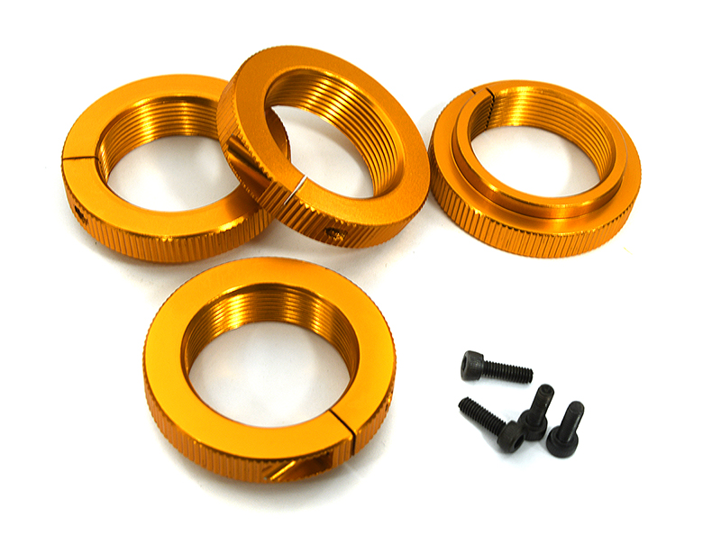 C33364ORANGE Clamp Type Spring Adjustment Collars for Traxxas X-Maxx 4X4 - Orange 7767 - Image 1