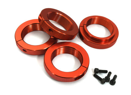 Red Clamp Type Spring Adjustment Collars for Traxxas X-Maxx 4X4 7767
