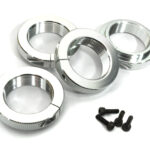 Silver Clamp Type Spring Adjustment Collars for Traxxas X-Maxx 4X4 7767