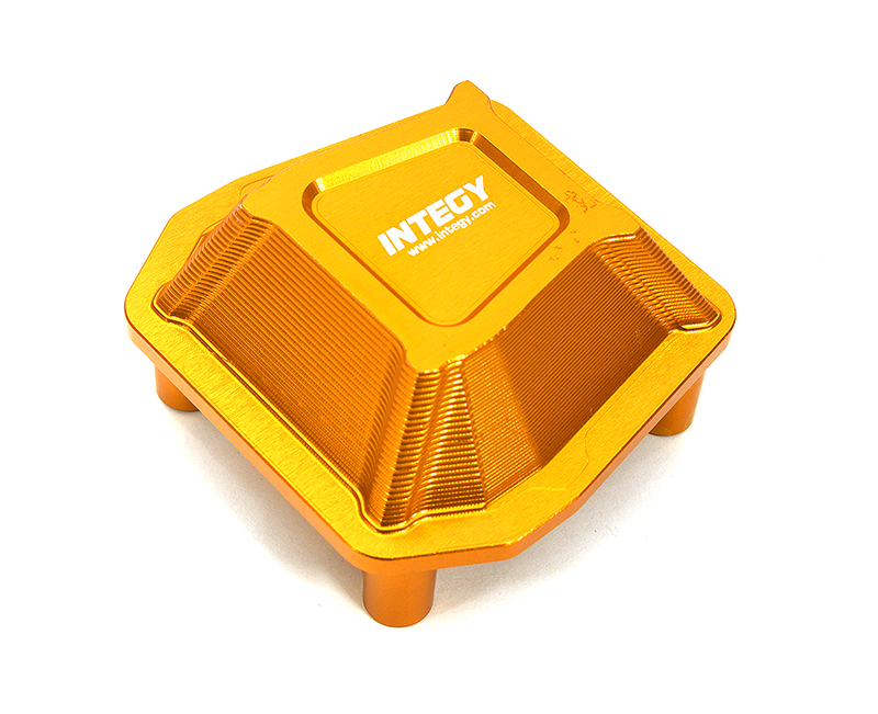 C33365ORANGE Billet Machined Alloy Differential Cover for Axial SCX6 Crawler - Orange 252002 - Image 1