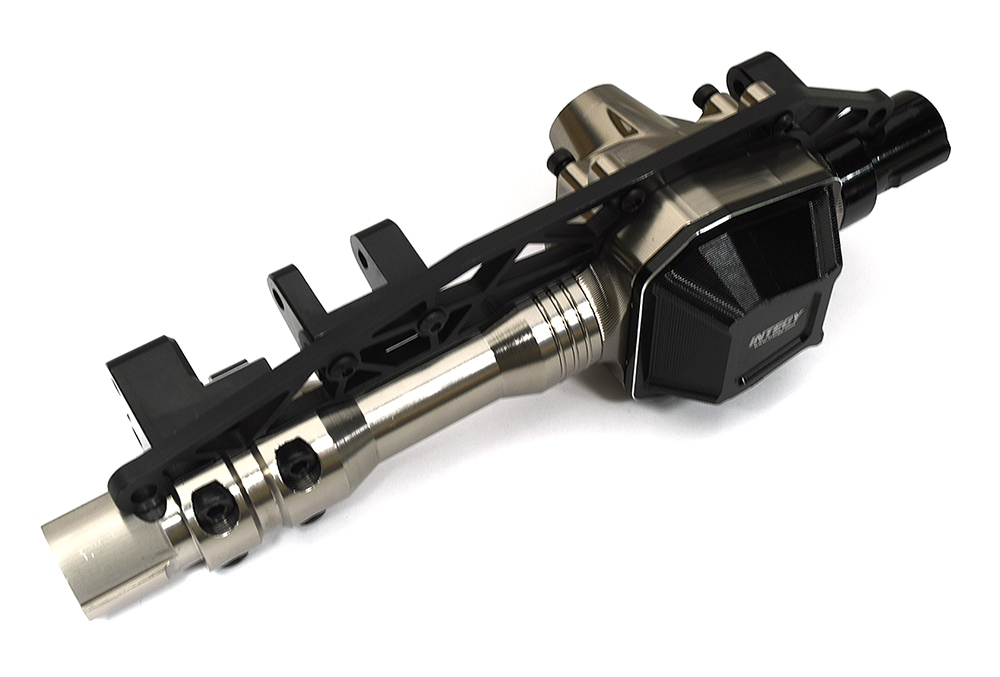 C33369GREY Billet Machined Front Axle Housing for Axial SCX6 252000 - Image 1