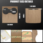 PVC Wood Grain Center Console Wrap for Tesla 2021-2023 Model 3/Y - Image 3