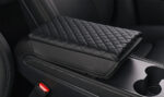 Black PU Leather Armrest Cover for Tesla Model 3/Y - Image 2